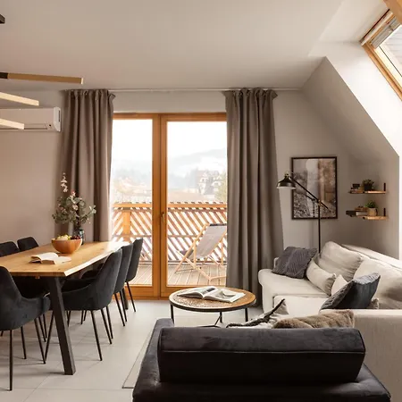 Apartment Enklawa Polany - Mountain View, Private Sauna & Natural Pool By Downtown